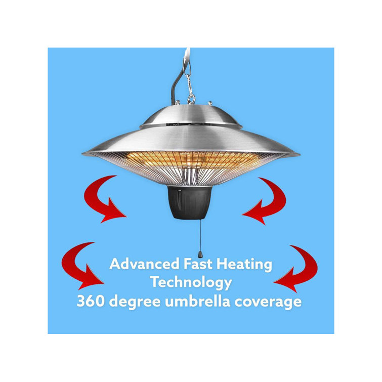 ZNERGY Electric Hanging Patio Heater Wayfair